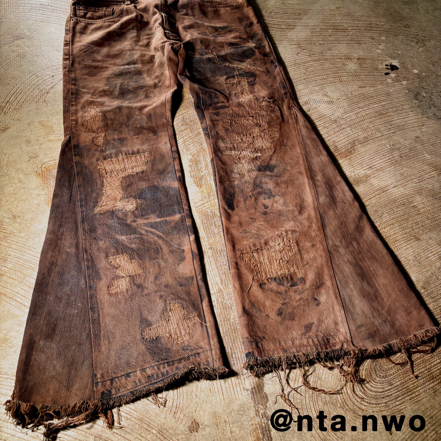 fractured denim
