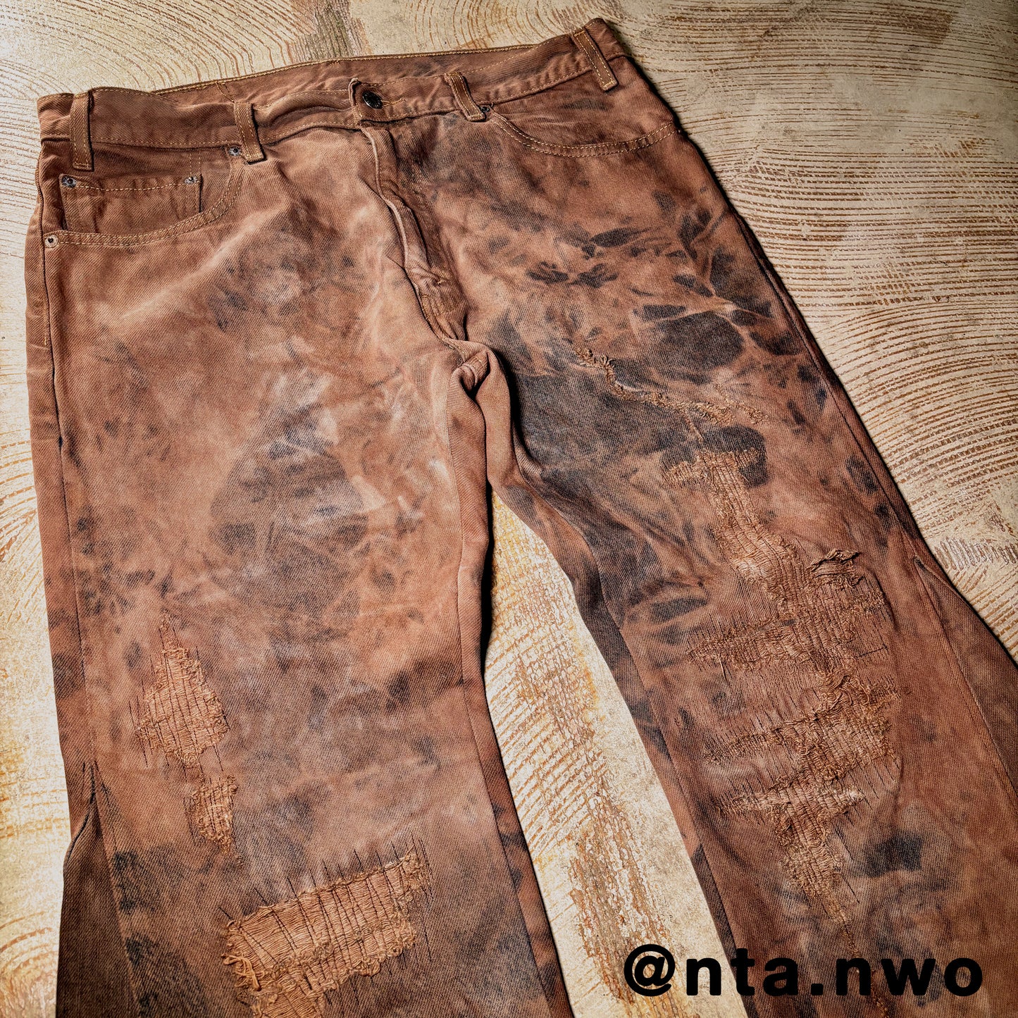 fractured denim