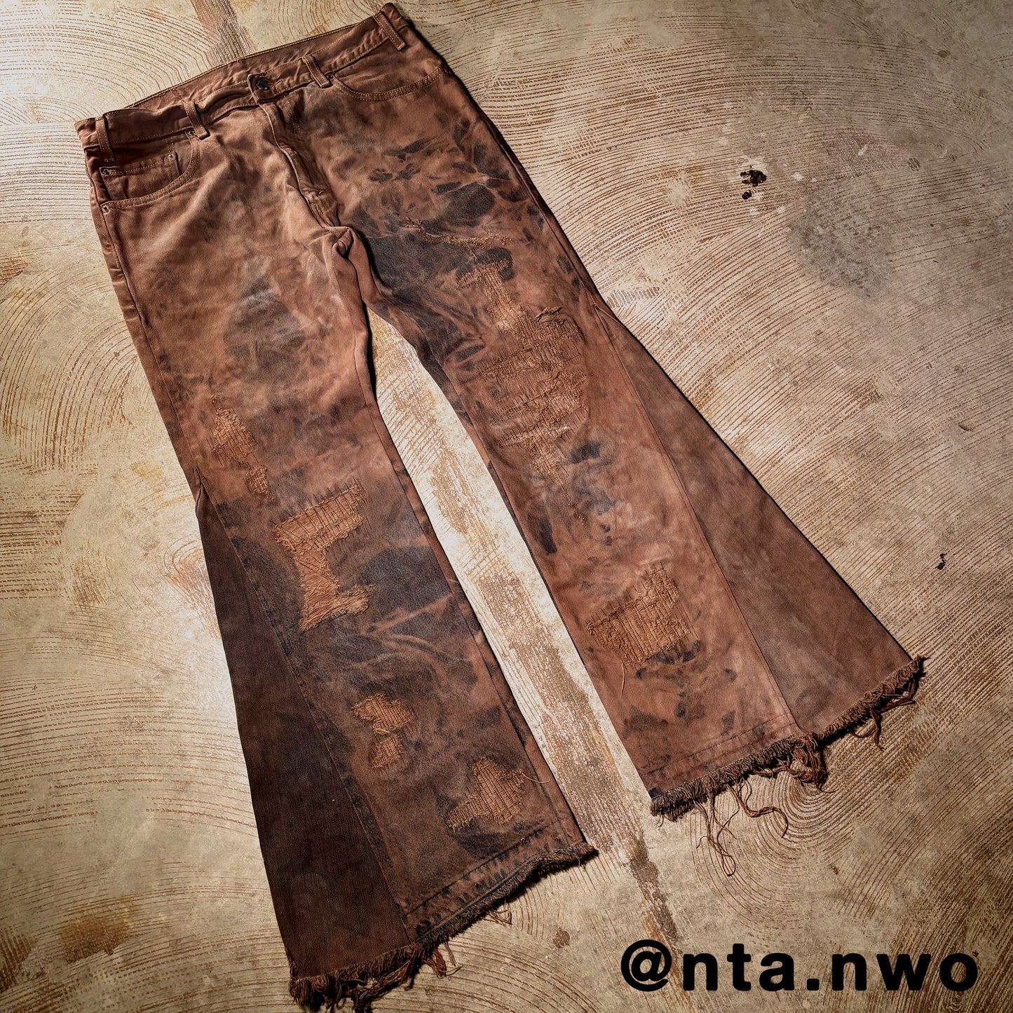 fractured denim