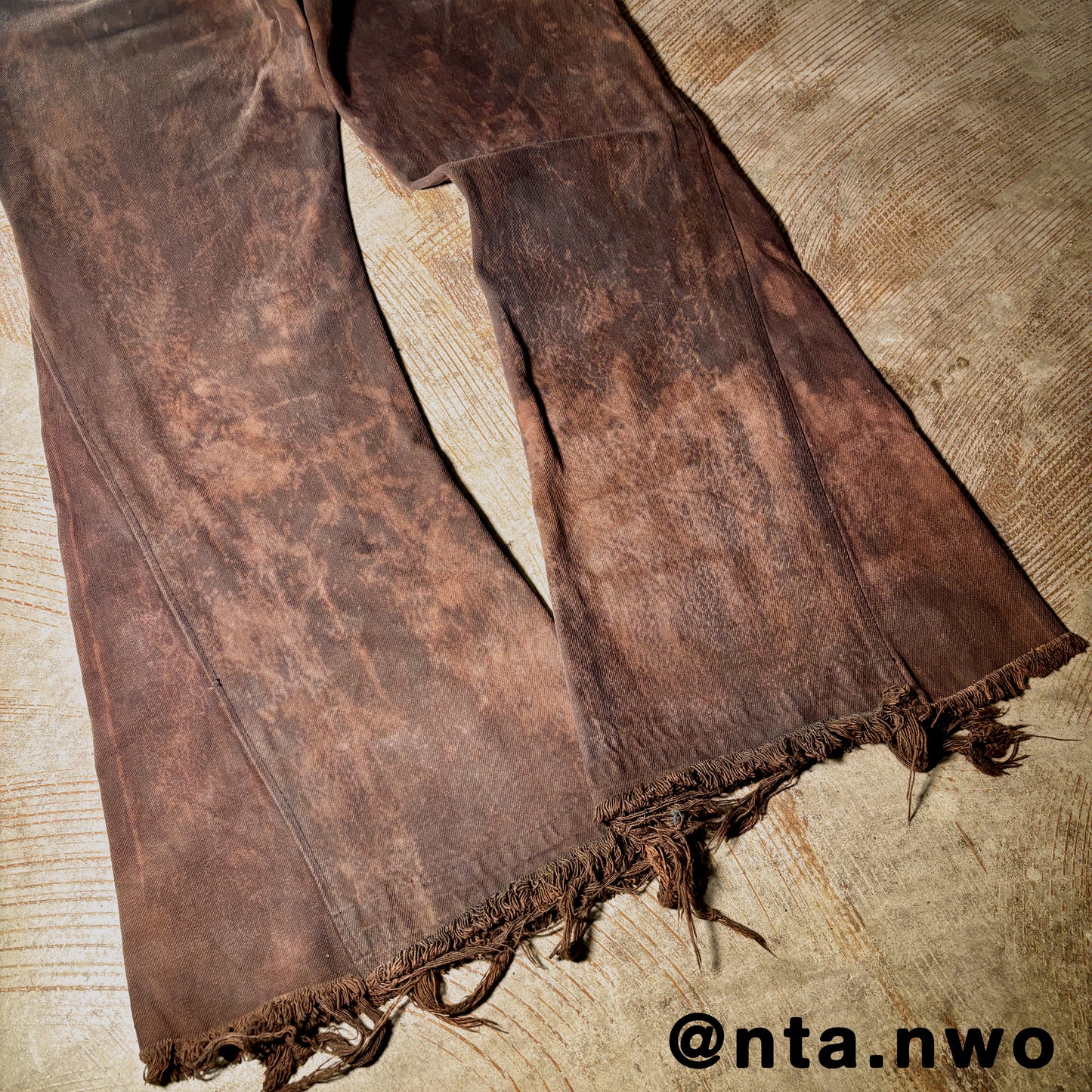 cracked clay denim