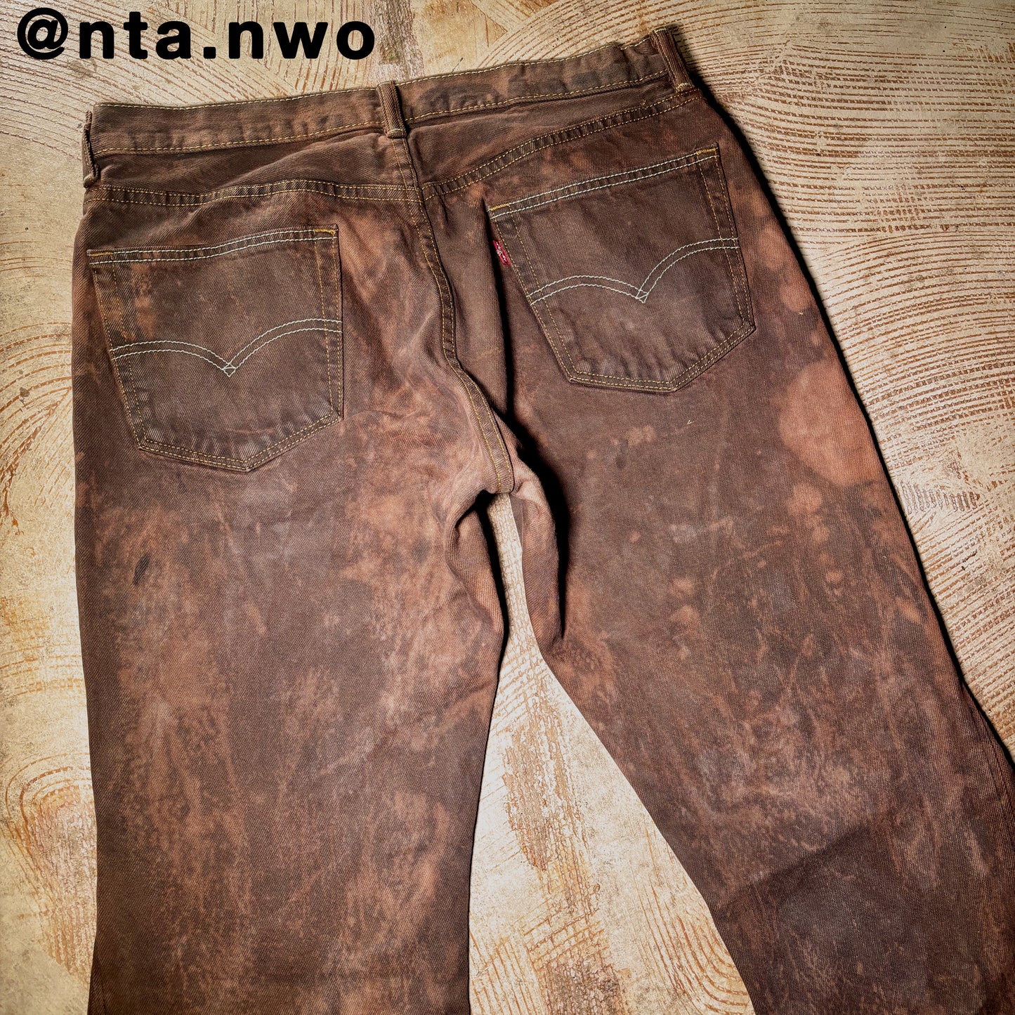 cracked clay denim