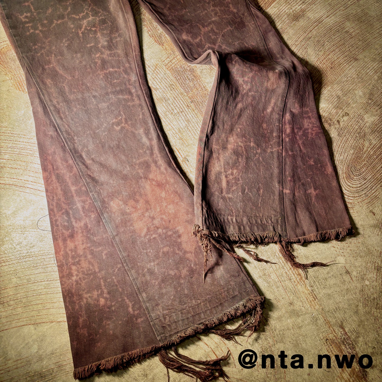 cracked clay denim