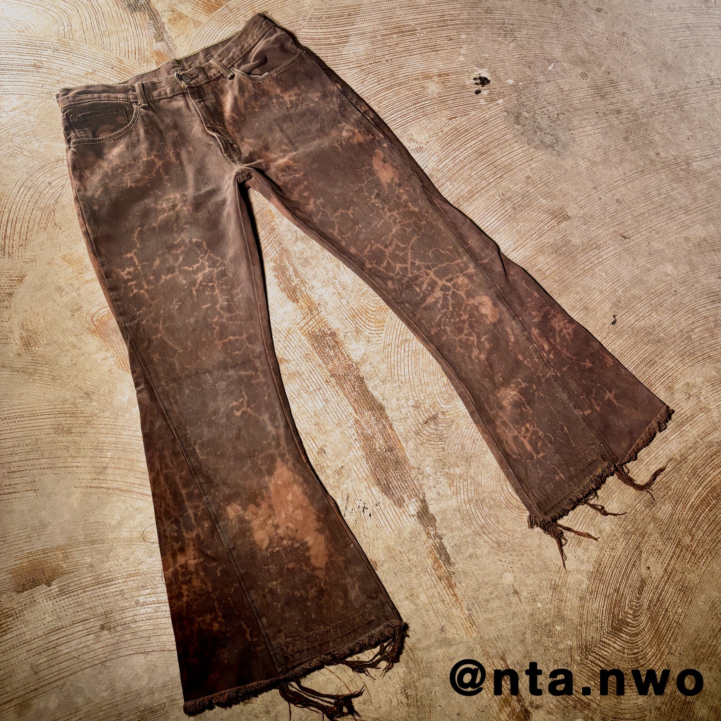 cracked clay denim