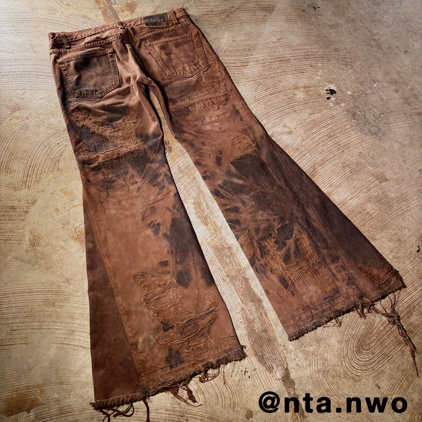 fractured denim