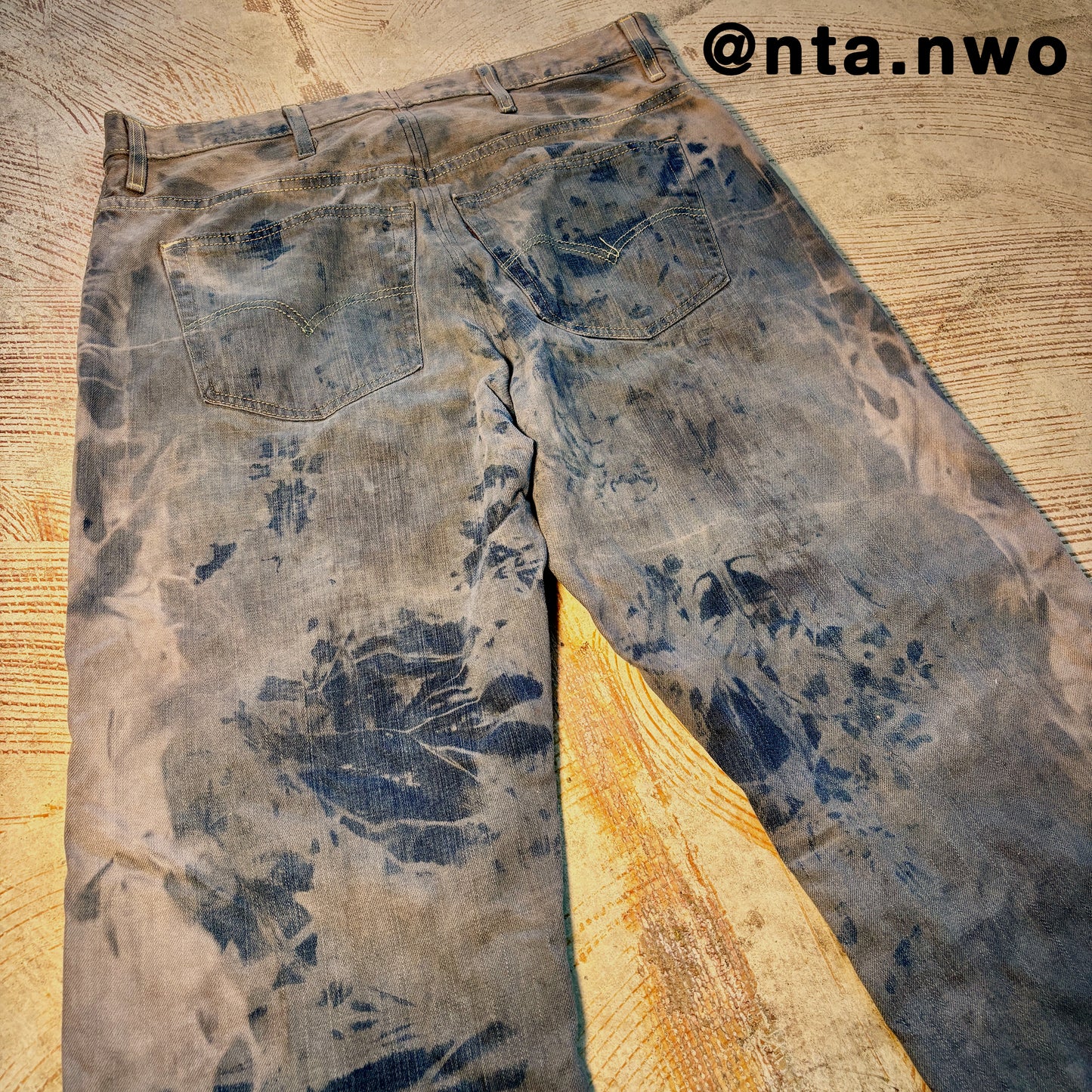 scarred stone denim