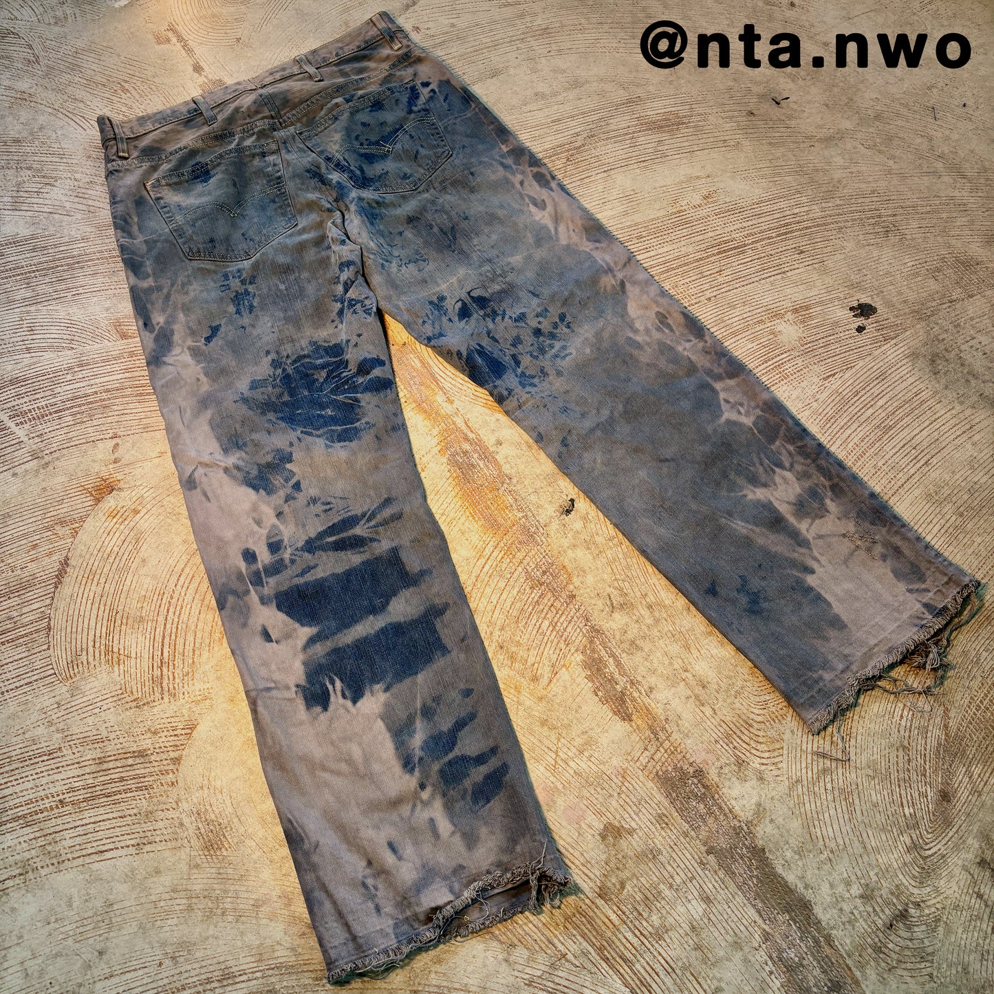 scarred stone denim