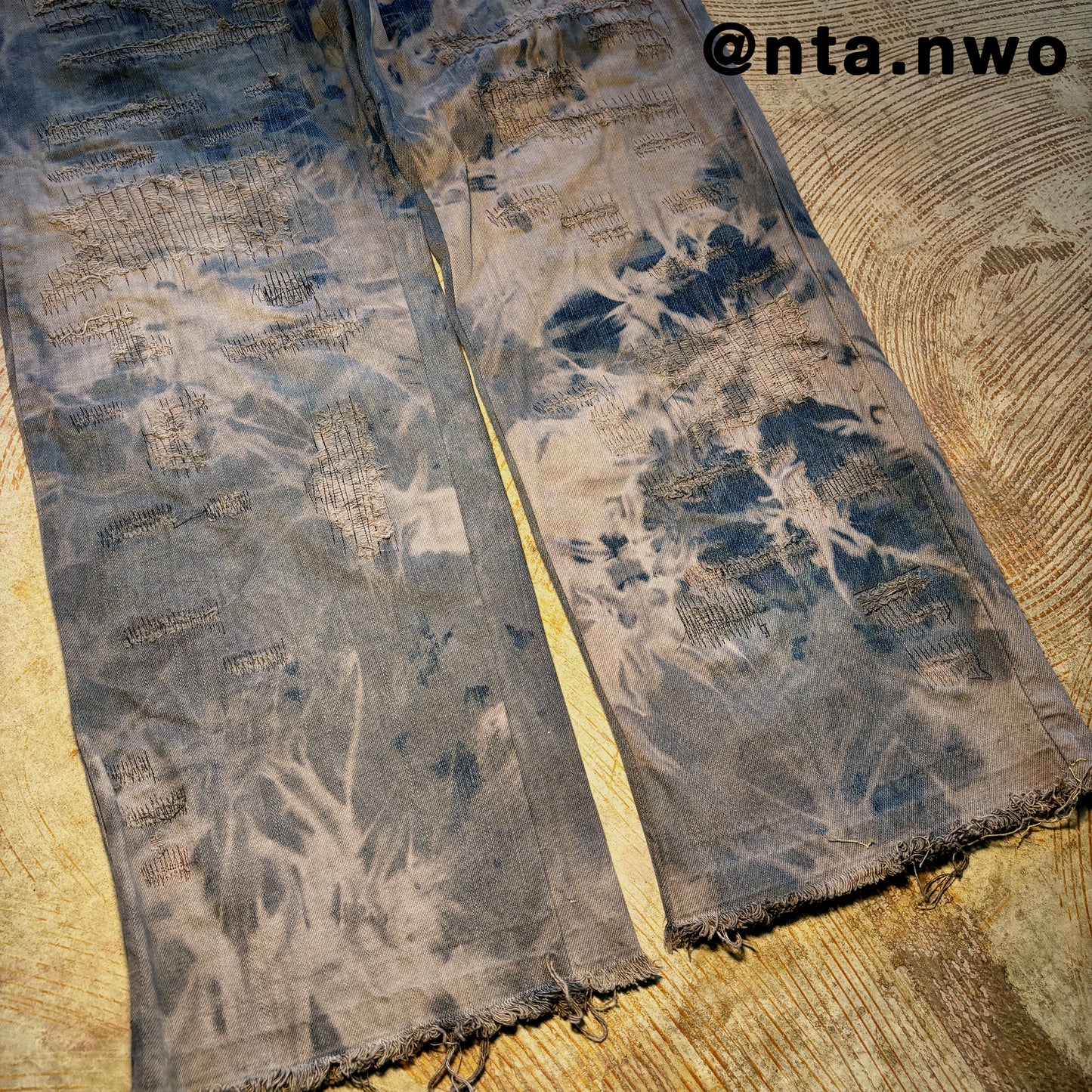 scarred stone denim