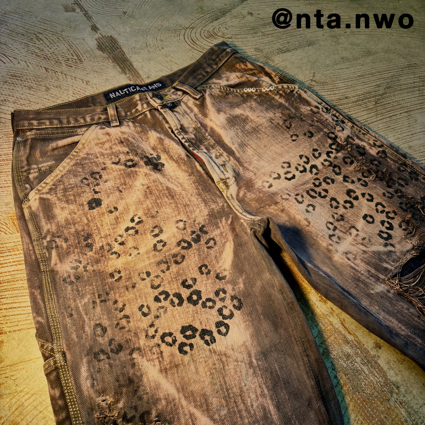 snow leopard denim