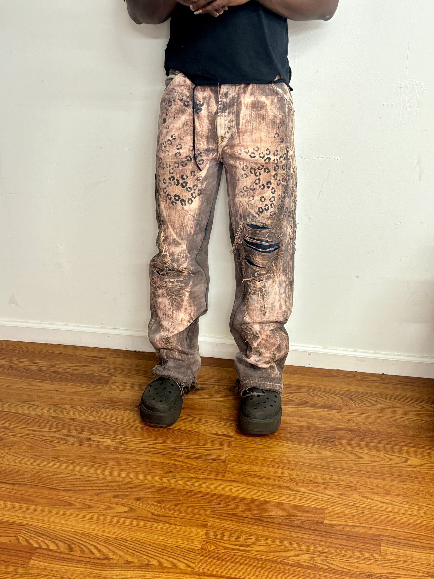 snow leopard denim