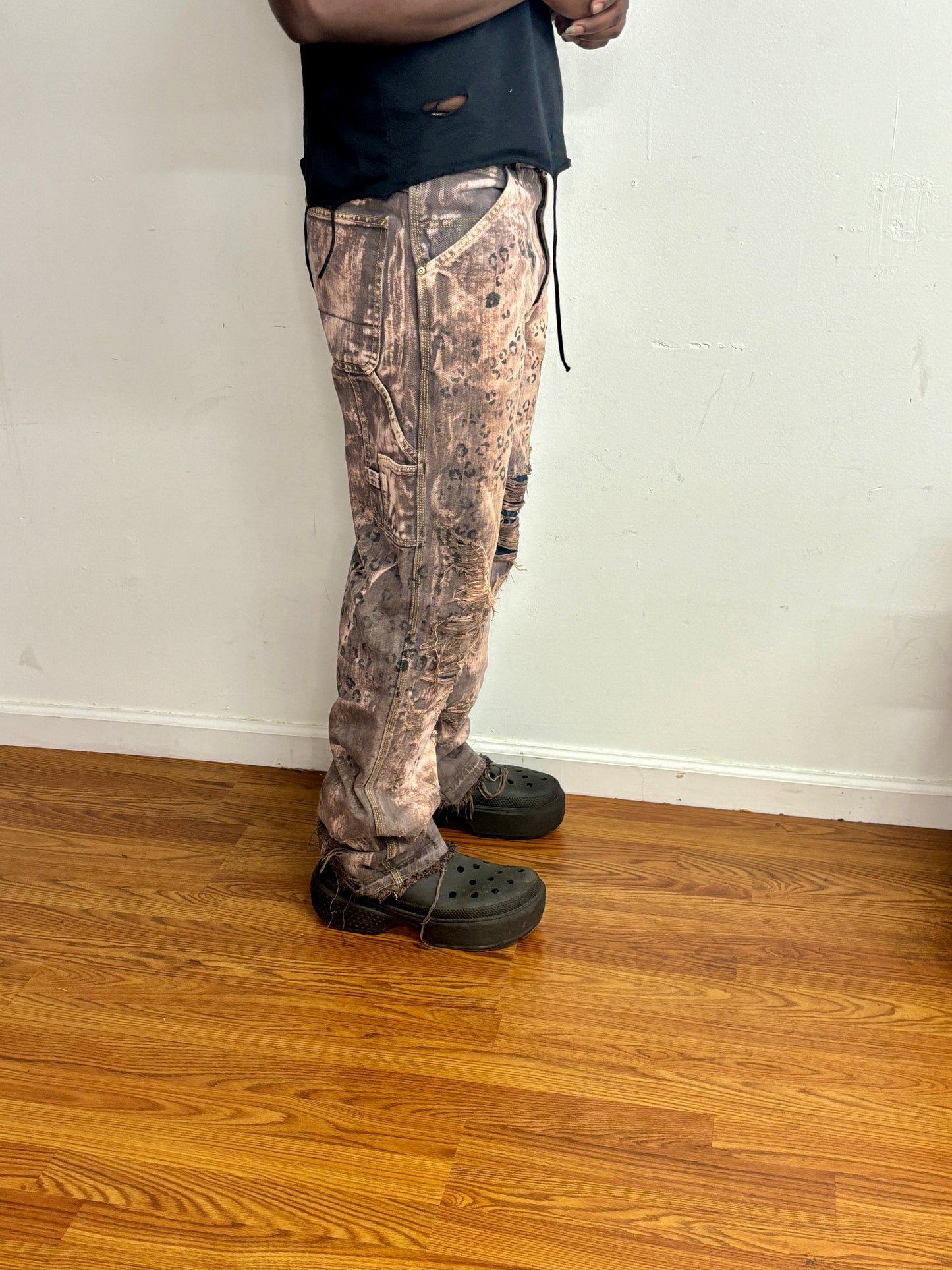 snow leopard denim