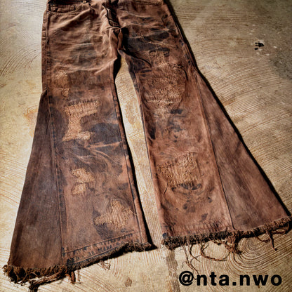 fractured denim