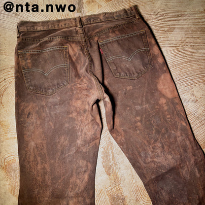 cracked clay denim