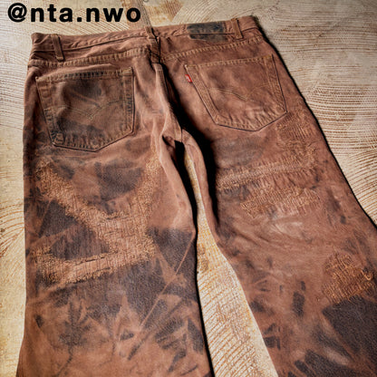 fractured denim