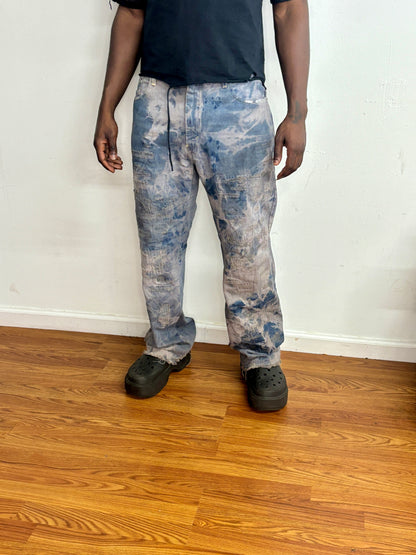 scarred stone denim