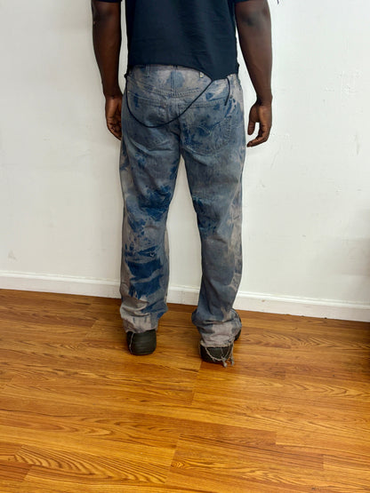scarred stone denim