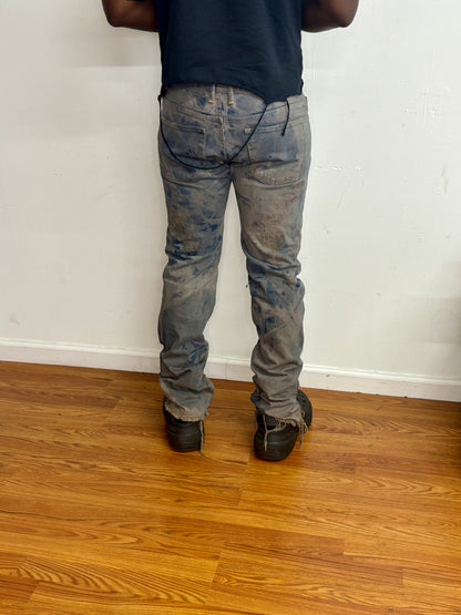scabbed stone denim