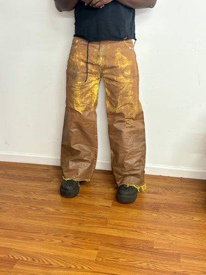 suspicious banana fedi denim