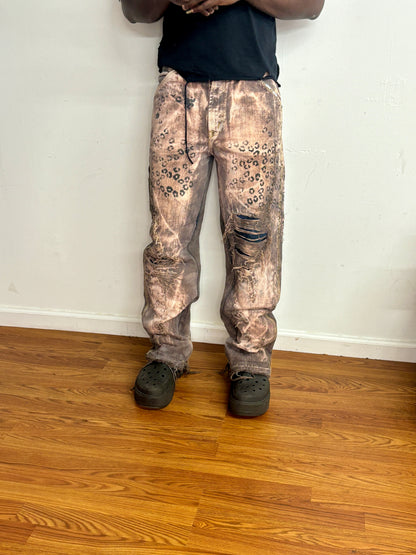 snow leopard denim
