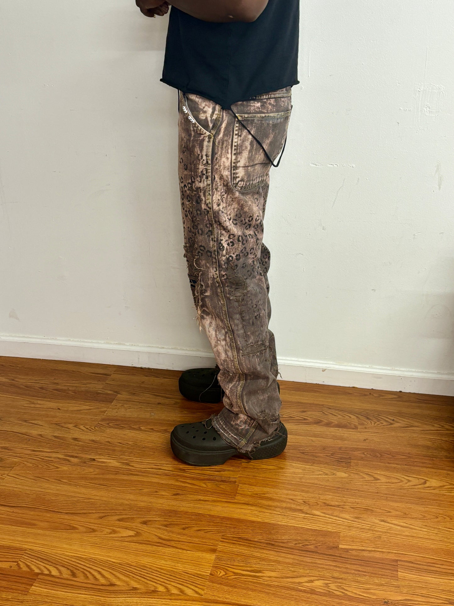 snow leopard denim